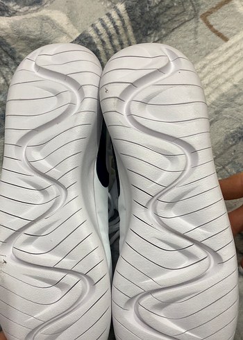 Beyaz Bağcıklı  Unisex Spor Ayakkabı - Görsel 3