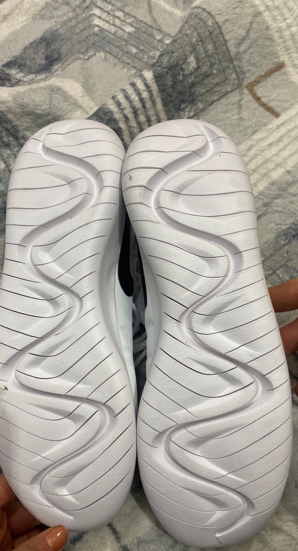 Beyaz Bağcıklı  Unisex Spor Ayakkabı - Görsel 3