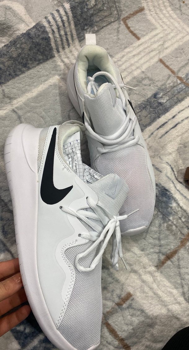 Beyaz Bağcıklı  Unisex Spor Ayakkabı - Görsel 2