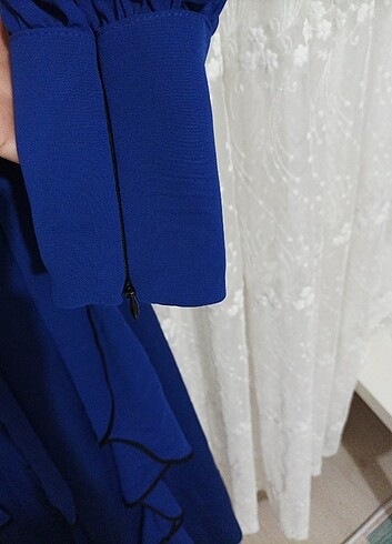 Saks mavisi abiye elbise  - Görsel 8