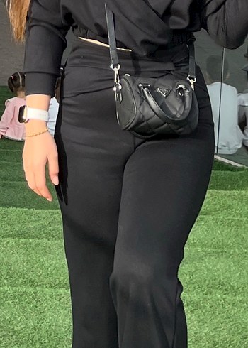 Siyah şık eşofman takımı - Görsel 2