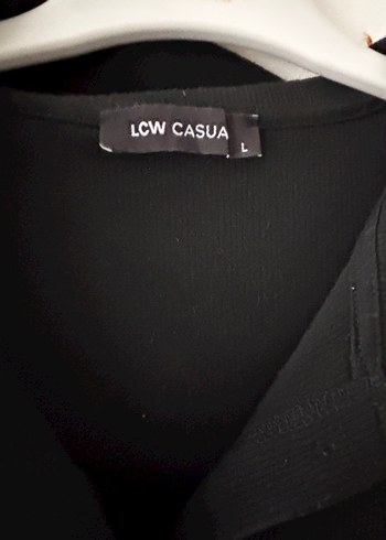 LC Waikiki Düğmeli Siyah Kısa Kollu Midi Elbise