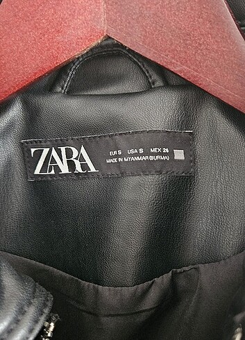 s Beden siyah Renk Zara oversize deri ceket