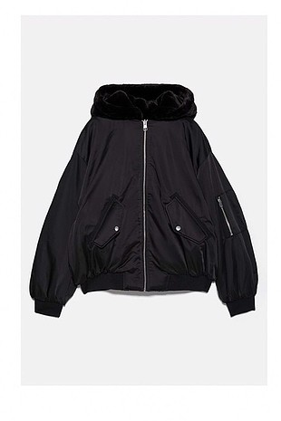 Zara Çift Taraflı Bomber Mont