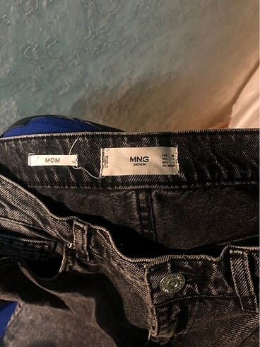 s Beden Mango sıfır mom jean pantolon