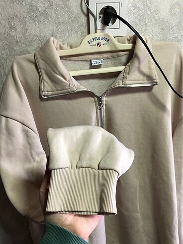Defacto polo yaka sweatshirt