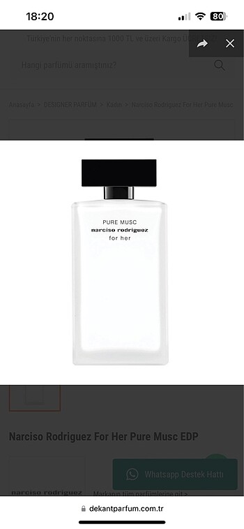 Narciso Rodriguez for her pure musc edp parfüm