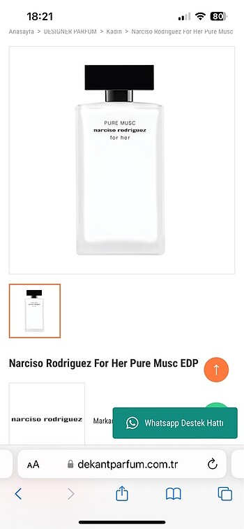 Narciso Rodriguez Narciso Rodriguez for her pure musc edp parfüm