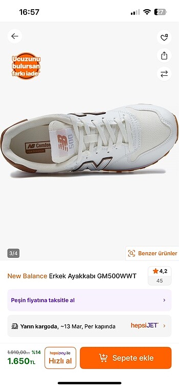 New Balance New balance spor ayakkabı