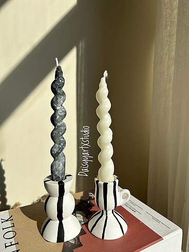 Zara Home Siyah kulplu mumluk