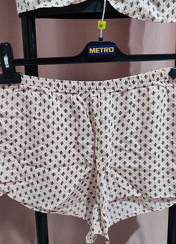 s Beden ten rengi Renk H&M Askılı Şortlu İkili Takım