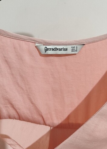 m Beden pembe Renk Stradivarius Şık Bluz