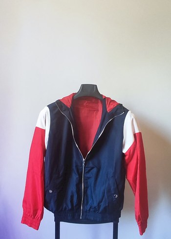 H&M kapüşonlu, fermuarlı,rüzgarlık ceket