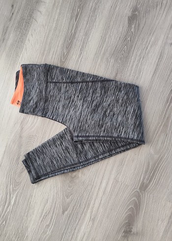 H&M Gri Streç Kadın Spor Tayt - Görsel 7