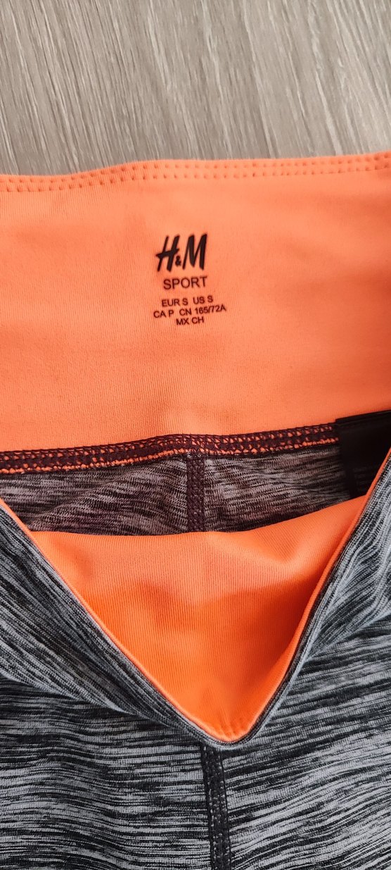 H&M Gri Streç Kadın Spor Tayt - Görsel 4