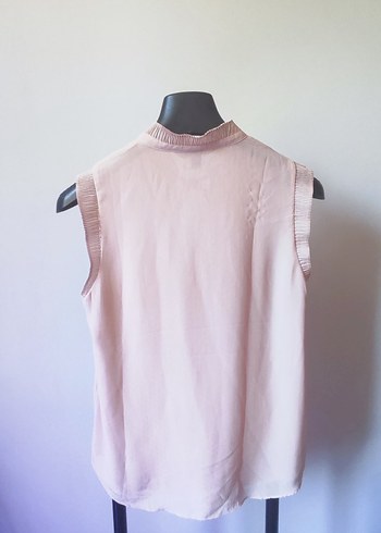H&M H&M Bebe Yaka V dekolte Pudra Askılı Bluz