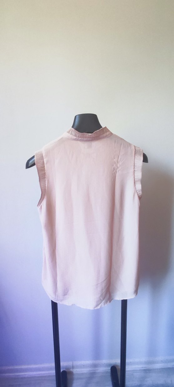 H&M Bebe Yaka V dekolte Pudra Askılı Bluz - Görsel 2