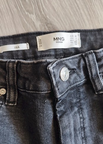 38 Beden gri Renk Mango İsa Gri Kadın Skinny Jean