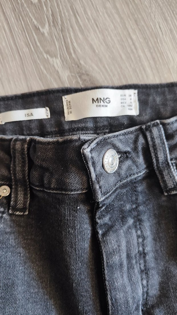 Mango İsa Gri Kadın Skinny Jean Pantolon - Görsel 5