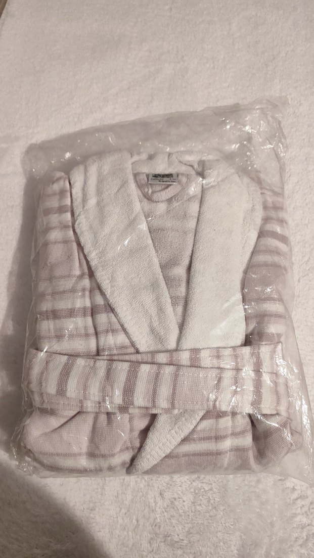 Lila Kadın Bağlamalı Bornoz - Görsel 2