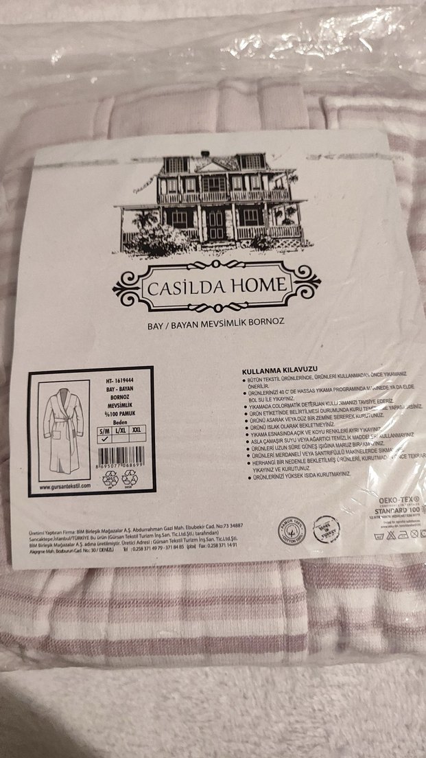 Lila Kadın Bağlamalı Bornoz - Görsel 4