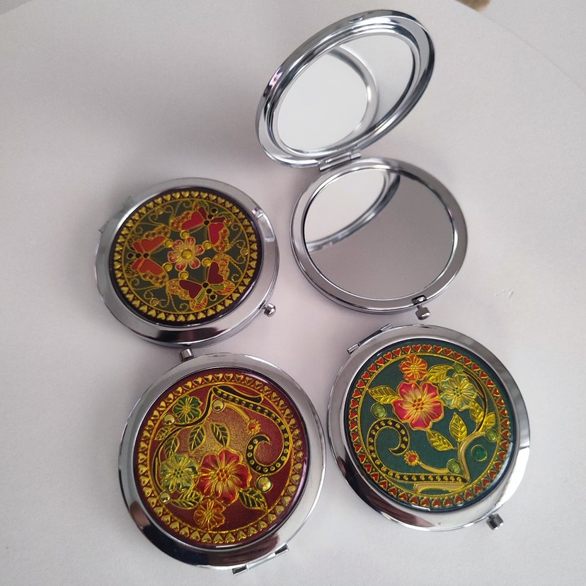 İşlemeli El Sanatları Makyaj Aynası - Görsel 4