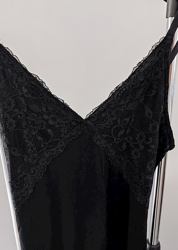 Penti Emma Siyah Dantelli Askılı Gecelik - Görsel 6