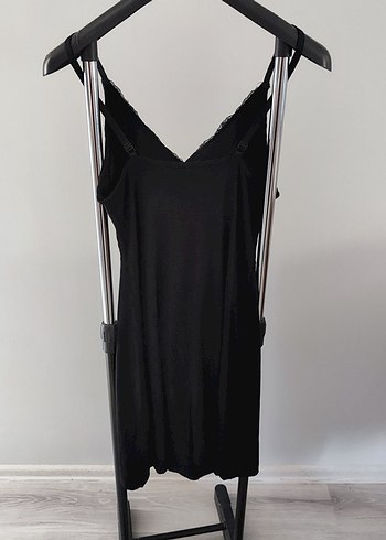 Penti Emma Siyah Dantelli Askılı Gecelik - Görsel 5