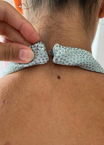 Mini altı saten üstü simli abiye - Görsel 6