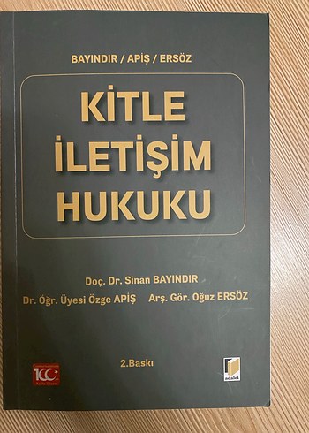 Kitle İletişim Hukuku - Bayındır, Apiş, Ersöz