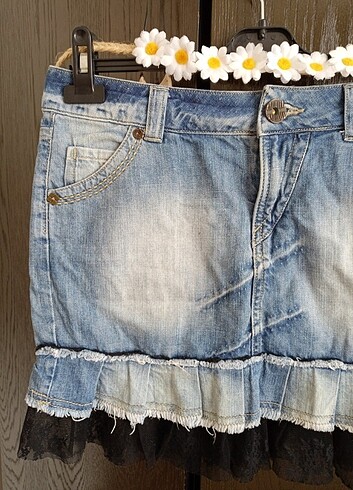 m Beden mavi Renk Madoc Jeans kısa etek