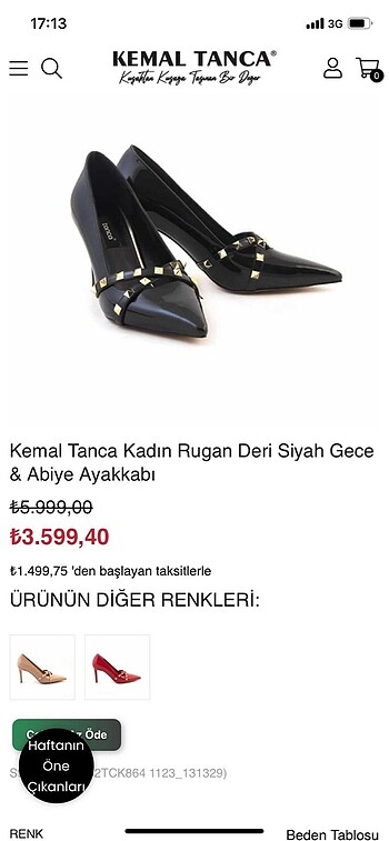39 Beden siyah Renk Deri rugan ayakkabı Kemal tanca