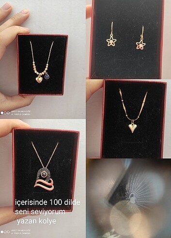 Gold altın renk kolye 