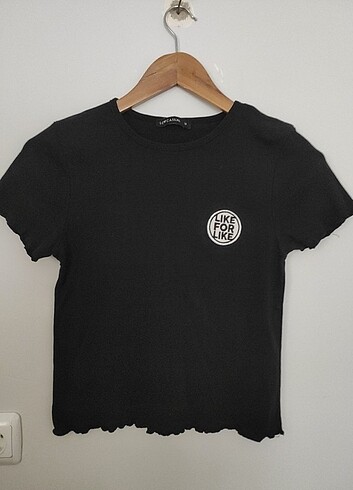 Kadın m beden lcw siyah t-shirt 