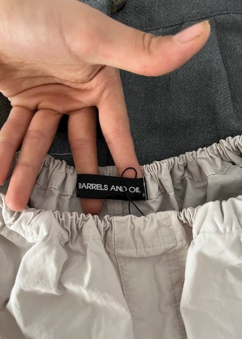 Bej paraşüt pantolon - Görsel 6