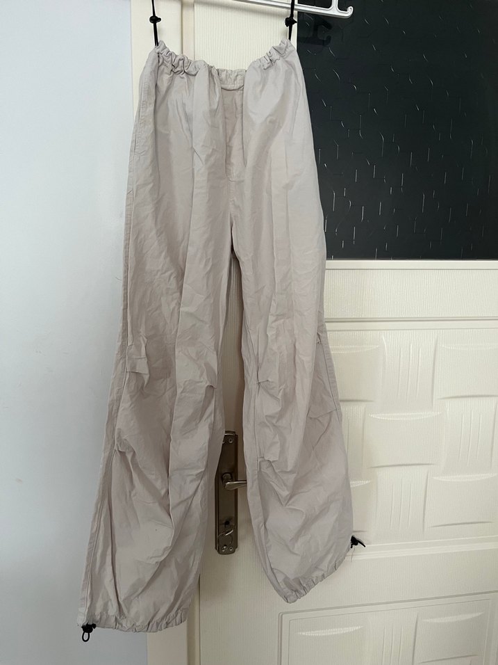 Bej paraşüt pantolon - Görsel 3