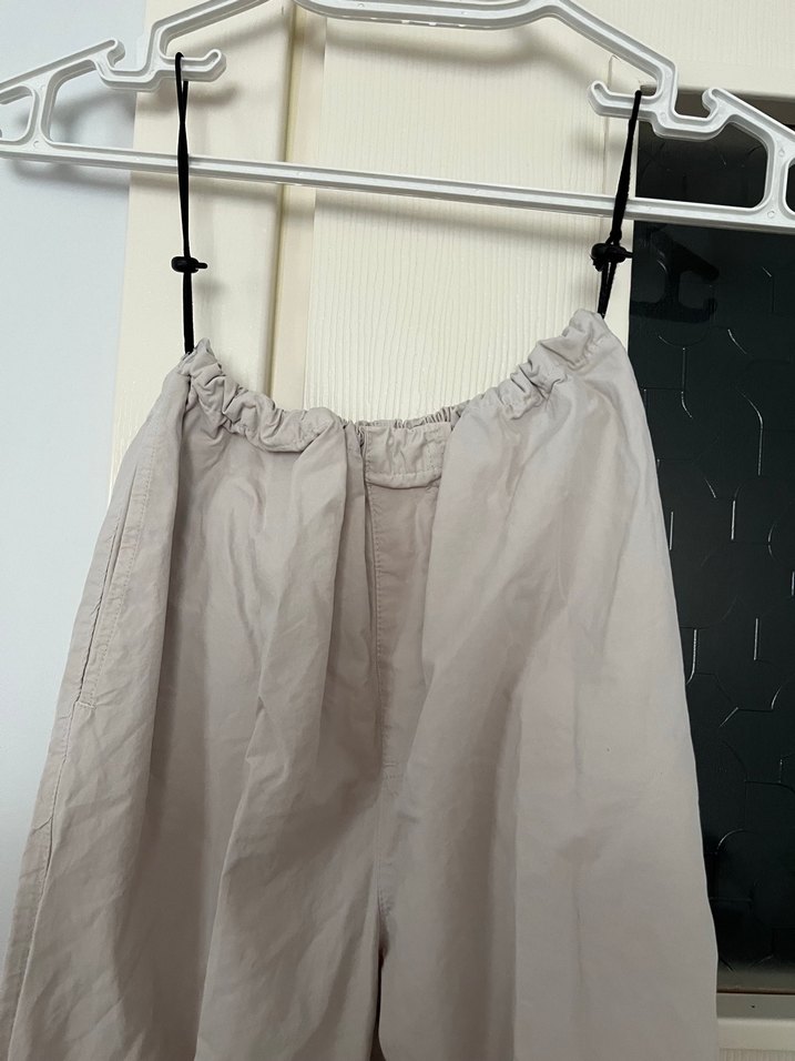 Bej paraşüt pantolon - Görsel 4