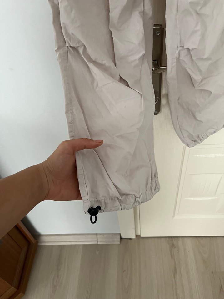 Bej paraşüt pantolon - Görsel 2