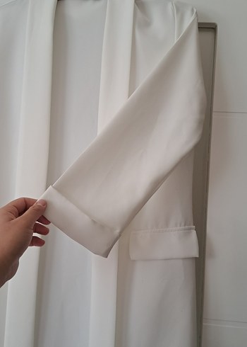 Beyaz Kadın Blazer Ceket - Görsel 2
