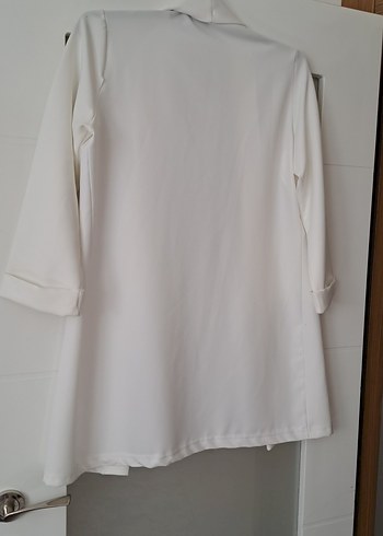 Beyaz Kadın Blazer Ceket - Görsel 6