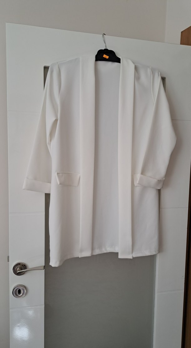 Beyaz Kadın Blazer Ceket - Görsel 3