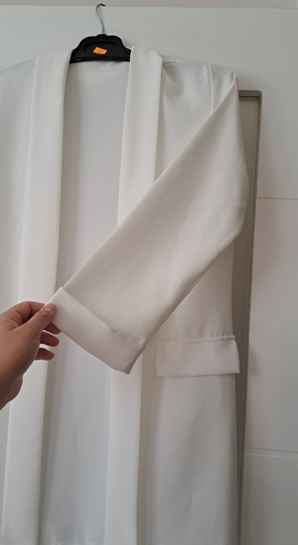 Beyaz Kadın Blazer Ceket - Görsel 2