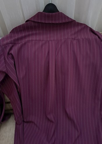 Mor Düğmeli Uzun tunik takım - Görsel 3