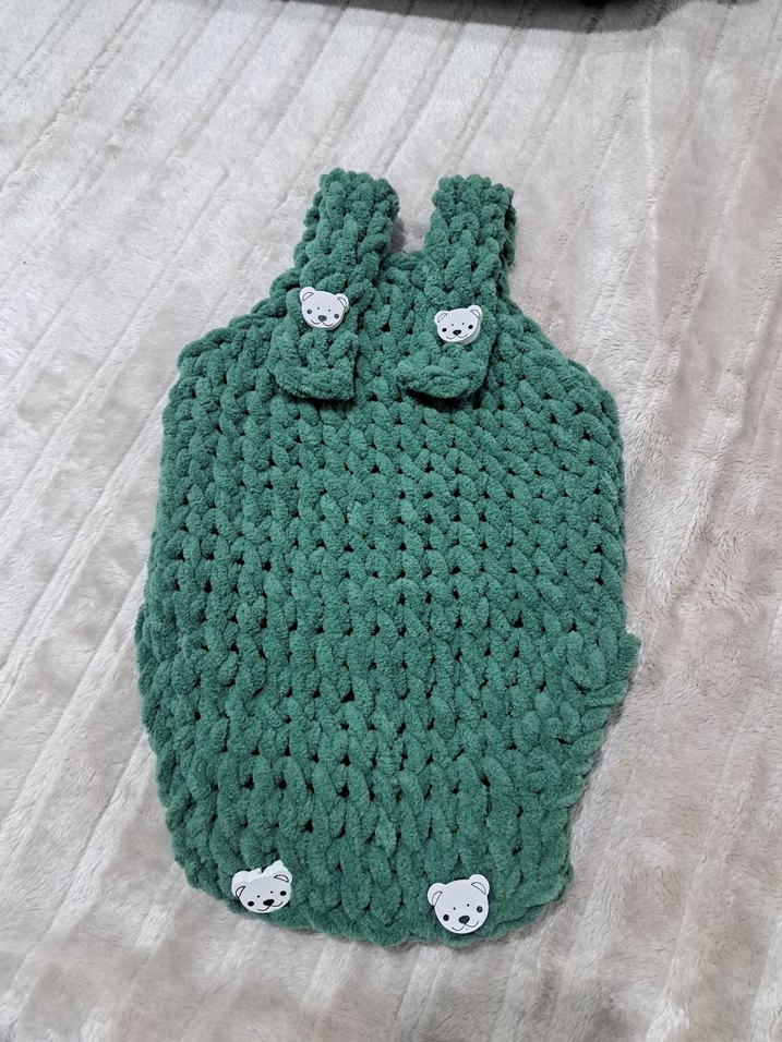 Yeşil Örgü Bebek slopet - Görsel 2