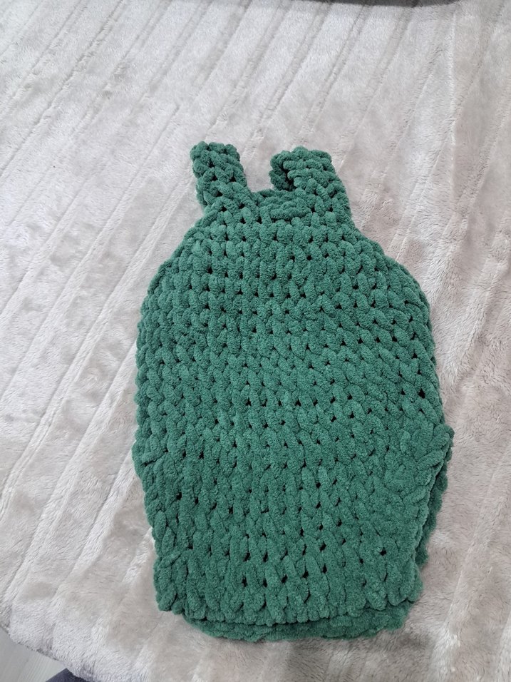 Yeşil Örgü Bebek slopet - Görsel 3