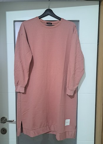 Kadın Uzun Kollu pudra Tunik - Görsel 5