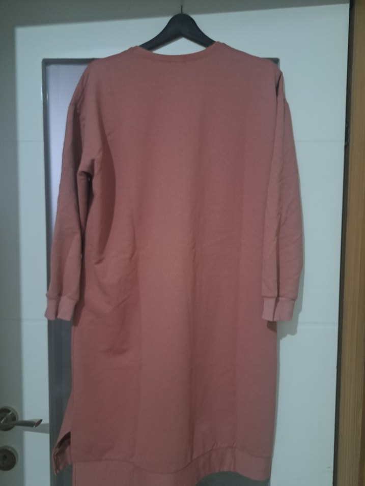 Kadın Uzun Kollu pudra Tunik - Görsel 2