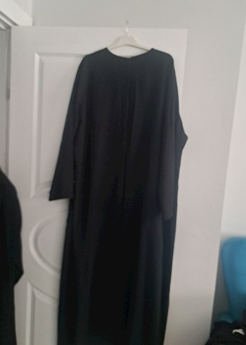 Nakışlı Siyah Uzun Kollu Salaş abiye - Görsel 5