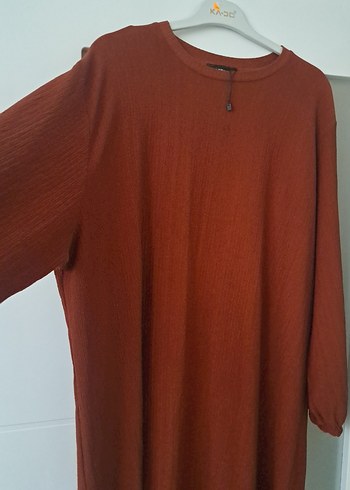 Kadın Kahverengi Uzun Tunik 5xl