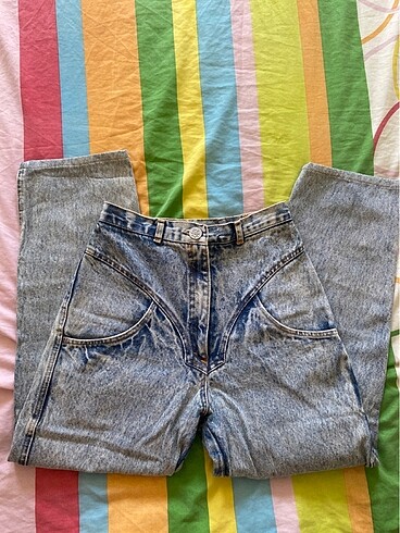 Vintage kot pantolon